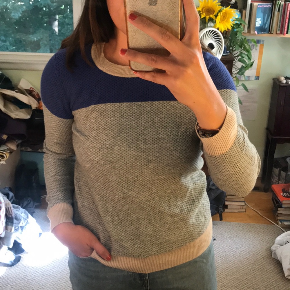 Madewell colorblock sweater